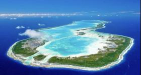 For sale Manuhangi Atoll with its private lagoon and pink sand beaches