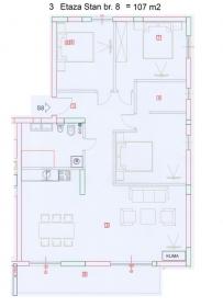 New apartment for sale 107 m2 in Budva Montenegro