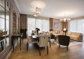 High floor 3+1 apartment for sale in a prestigious complex with a view