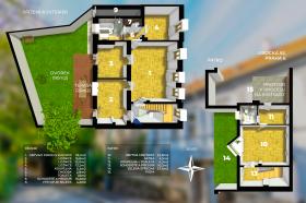 Newly reconstructed house in original style with modern elements in Liboc
