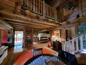For sale unique luxury furnished chalet on 5.7 ha