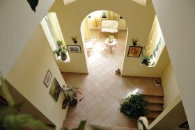 dall alto Three-story villa set in an olive grove