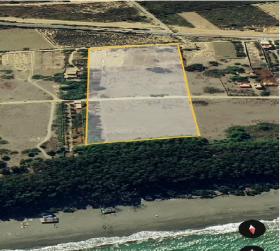 Land on the Mediterranean coast of Al Hoceima with panoramic sea and forest views