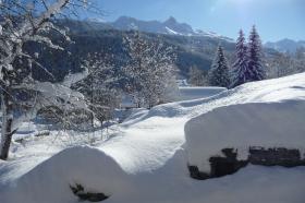 Semi-detached chalet in a ski resort