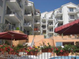 Apartments in a gated complex with a swimming pool